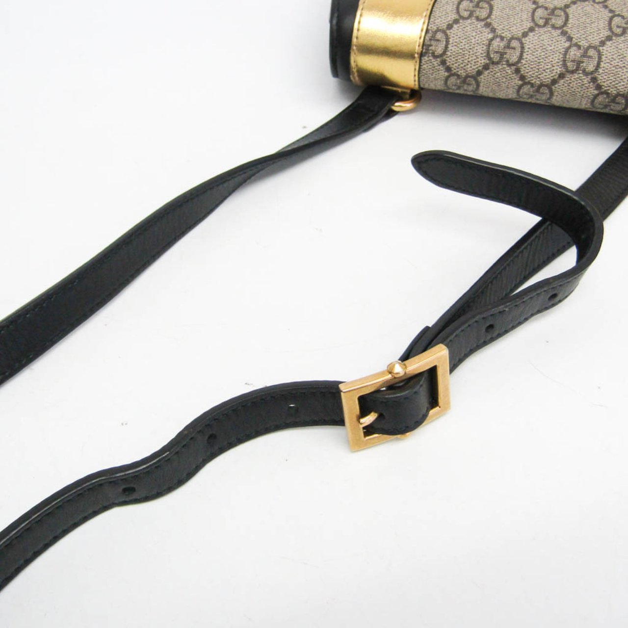 Gucci Gucci Osiride Shoulder Bag GG Coated Canvas and Leather Small Beige