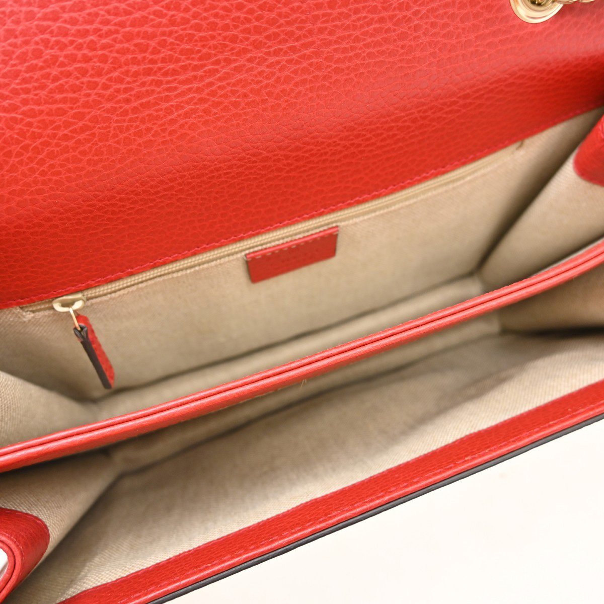 Gucci Interlocking Leather Medium Rood