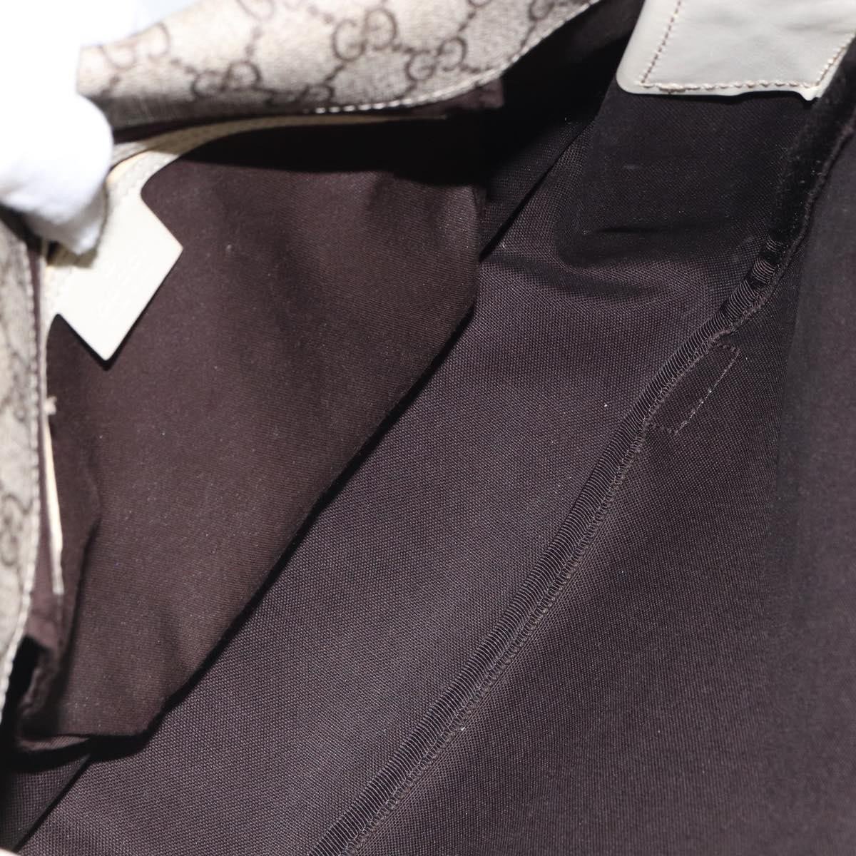 Gucci Gucci Double Buckle Flap Messenger Bag GG Coated Canvas with Leather Medium Beige