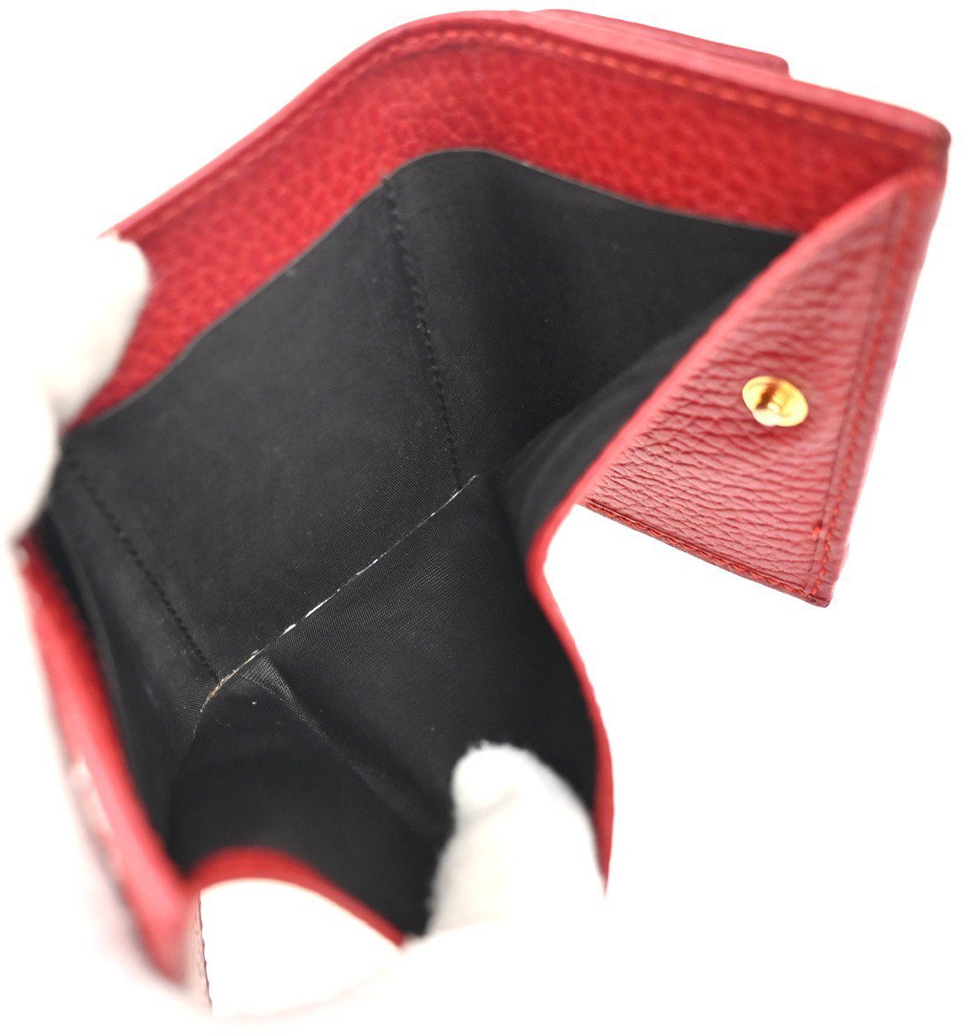 Gucci Gucci GG Marmont Wallet Leather Compact Rood