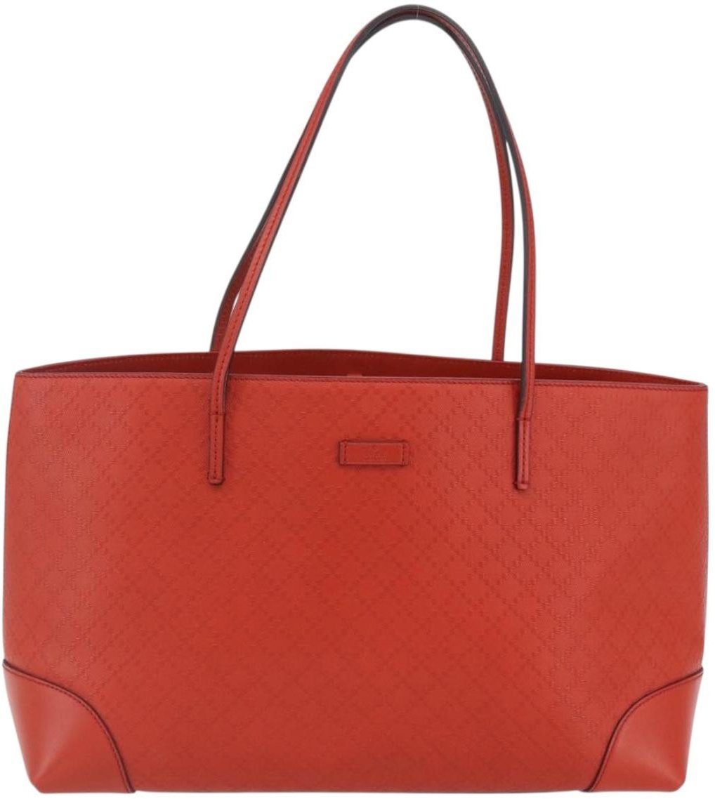 Gucci Gucci Bright Tote Diamante Leather Large Rood