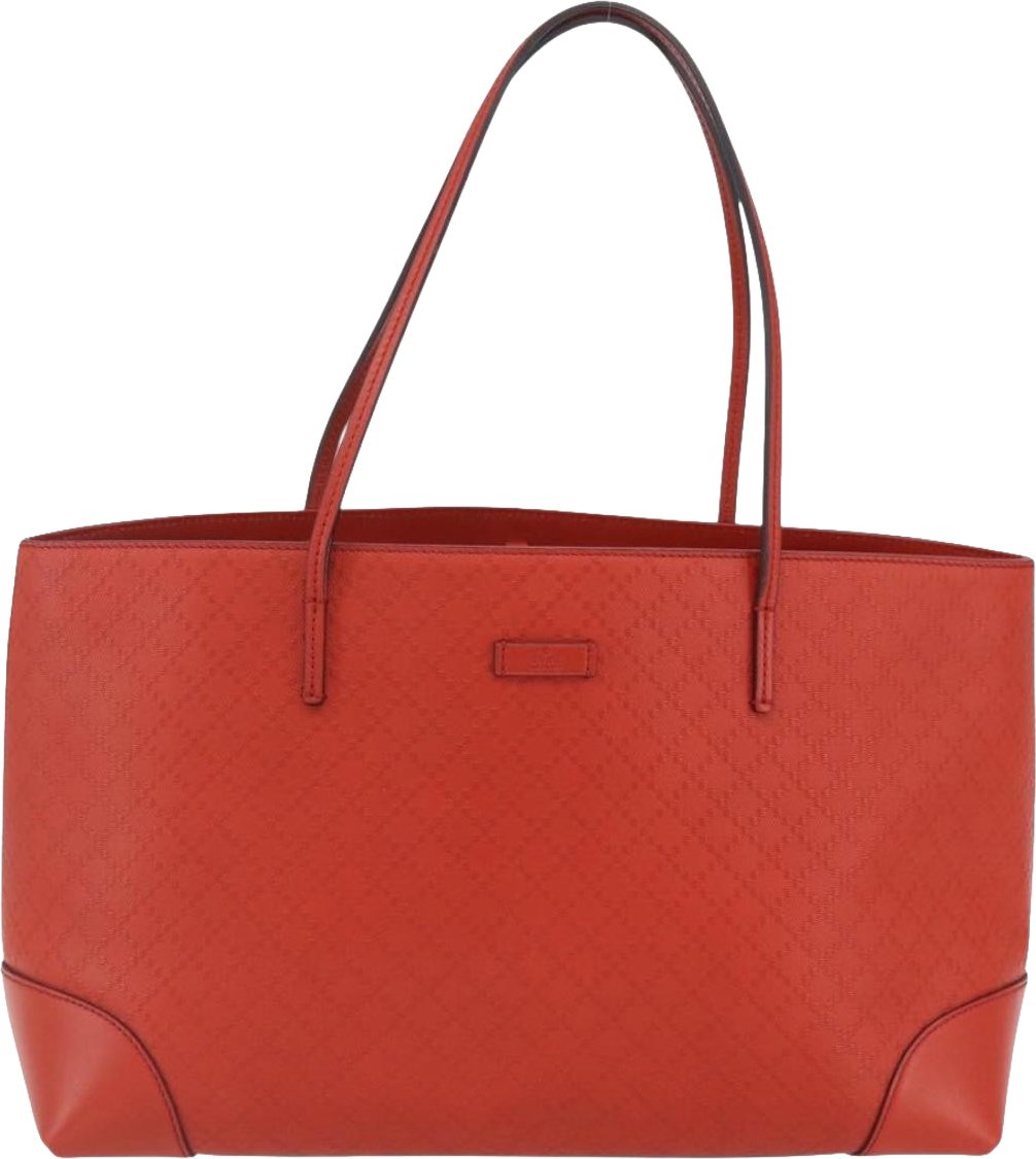 Gucci Bright Tote Diamante Leather Medium Rood