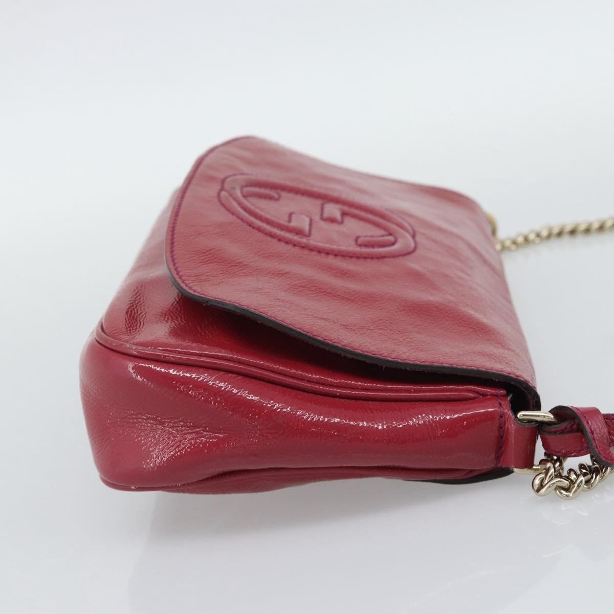 Gucci Soho Chain Patent Medium Roze
