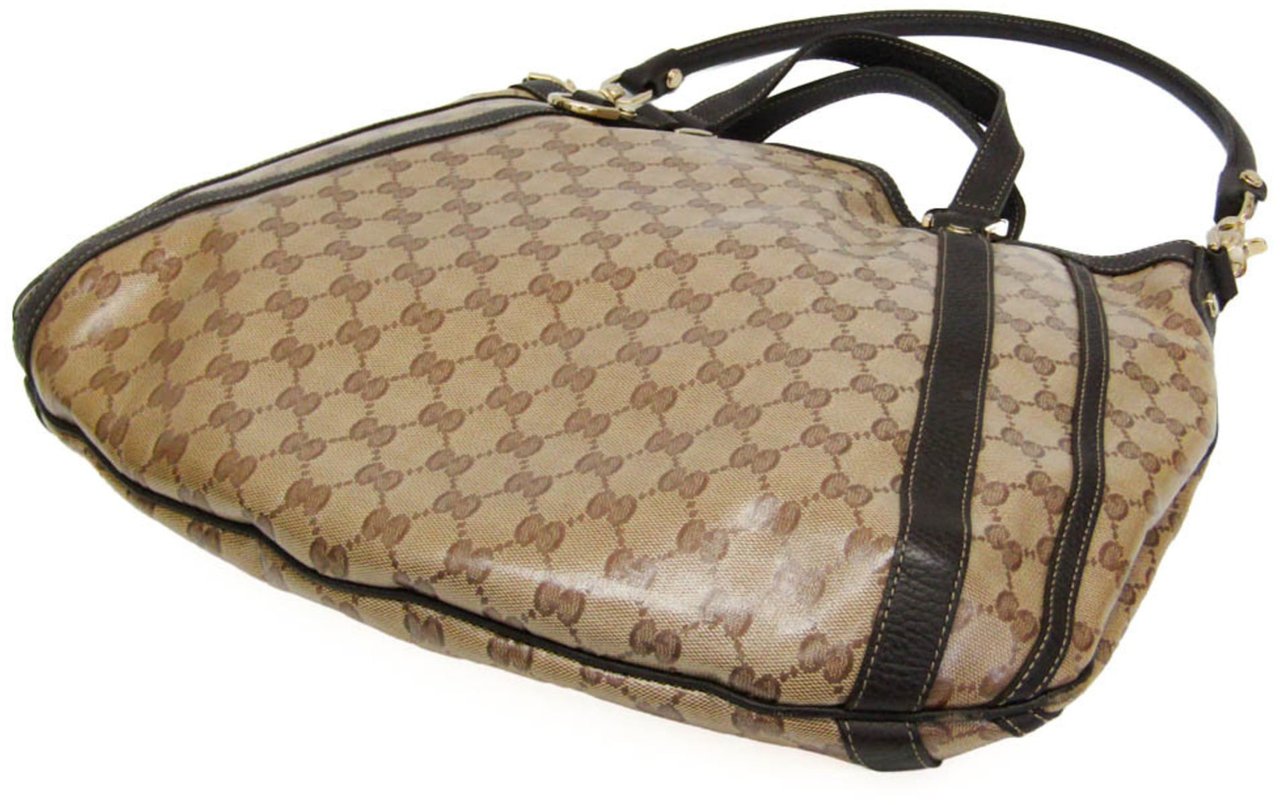 Gucci Abbey D-ring convertible Monogram GG crystal Beige