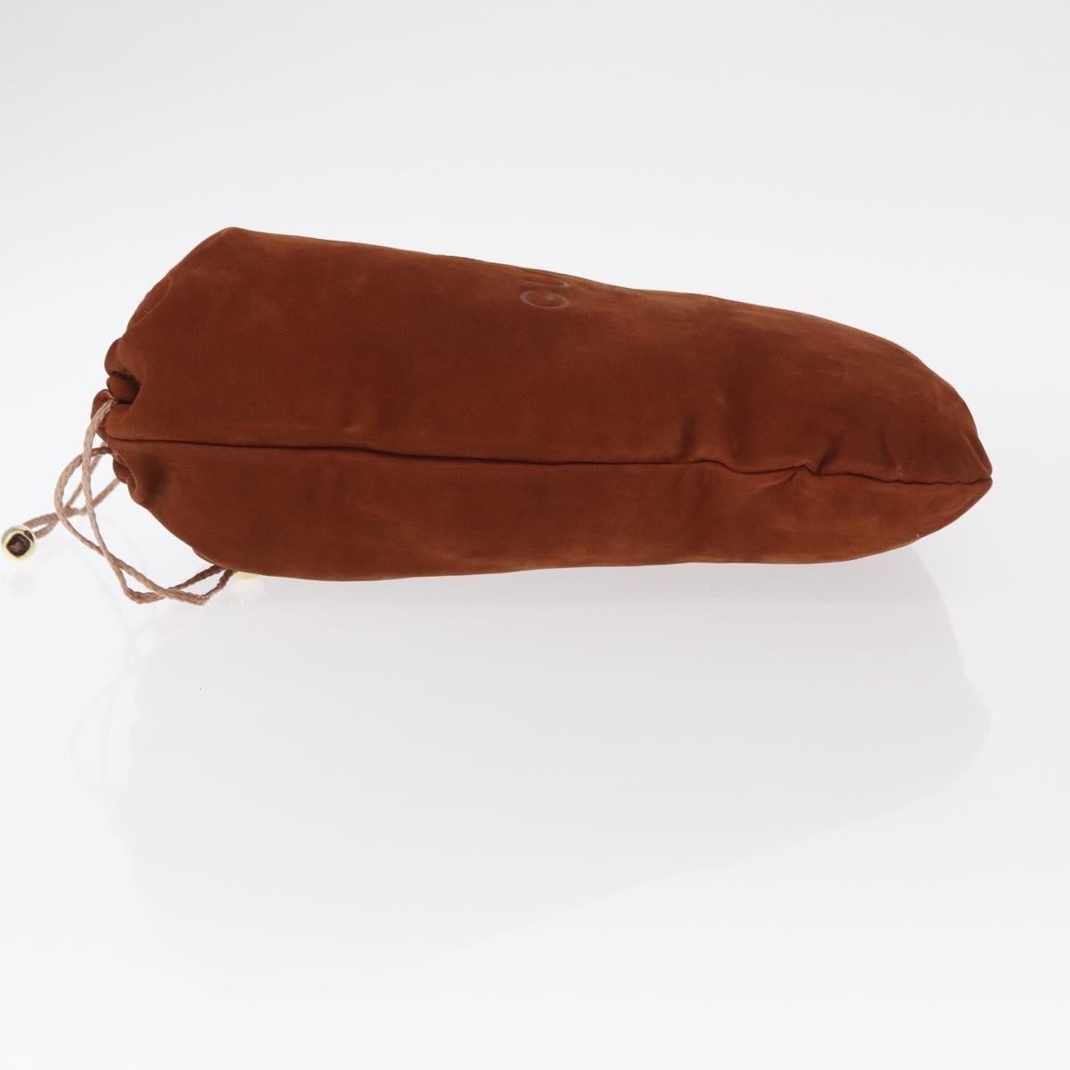 Gucci Pochette Suede Bruin