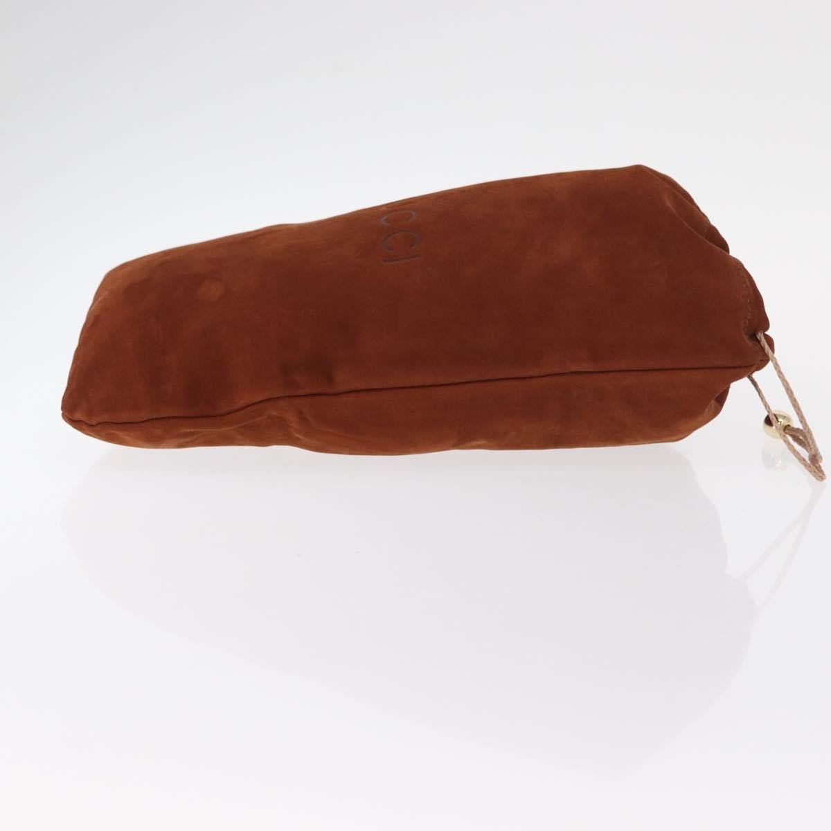 Gucci Pochette Suede Bruin