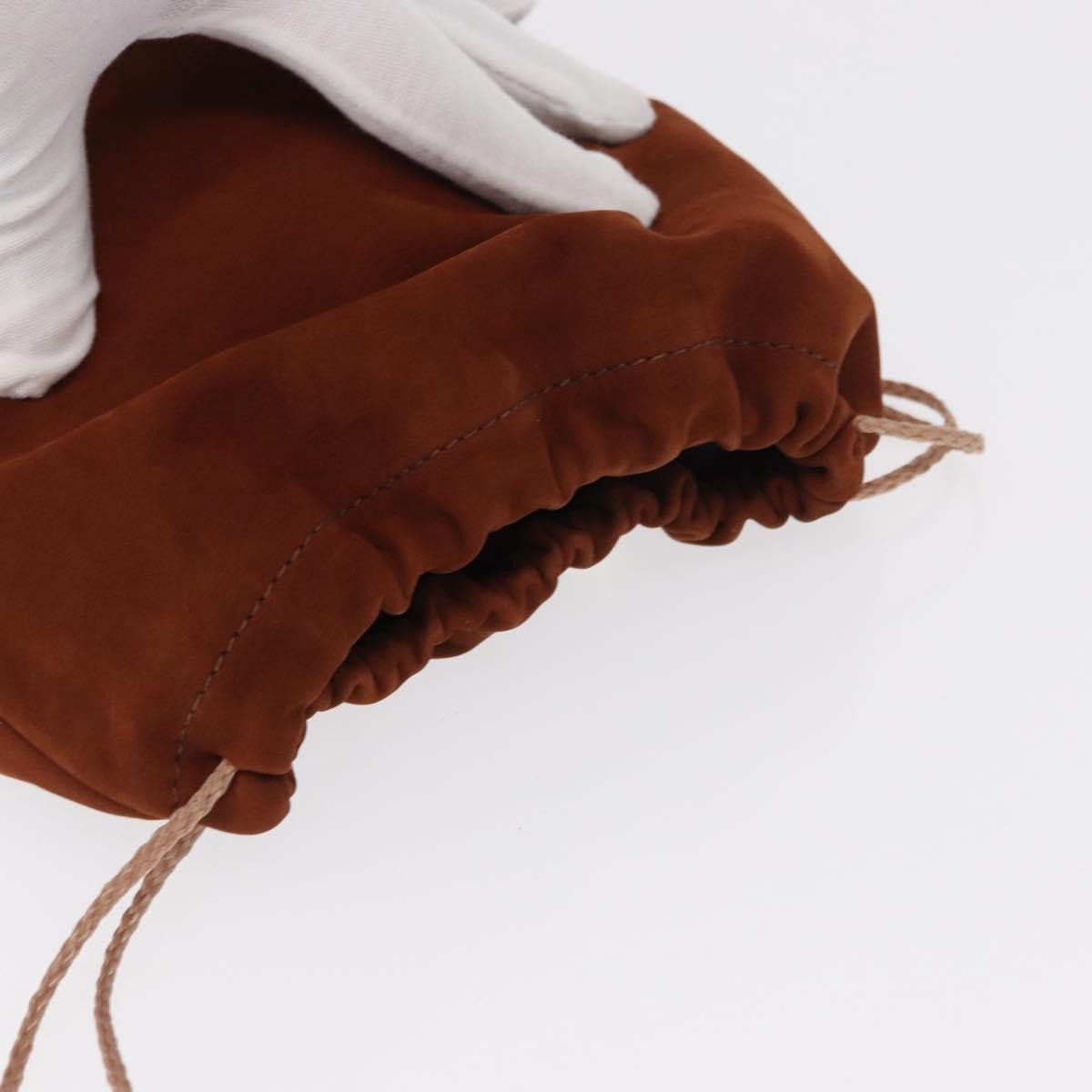 Gucci Pochette Suede Bruin