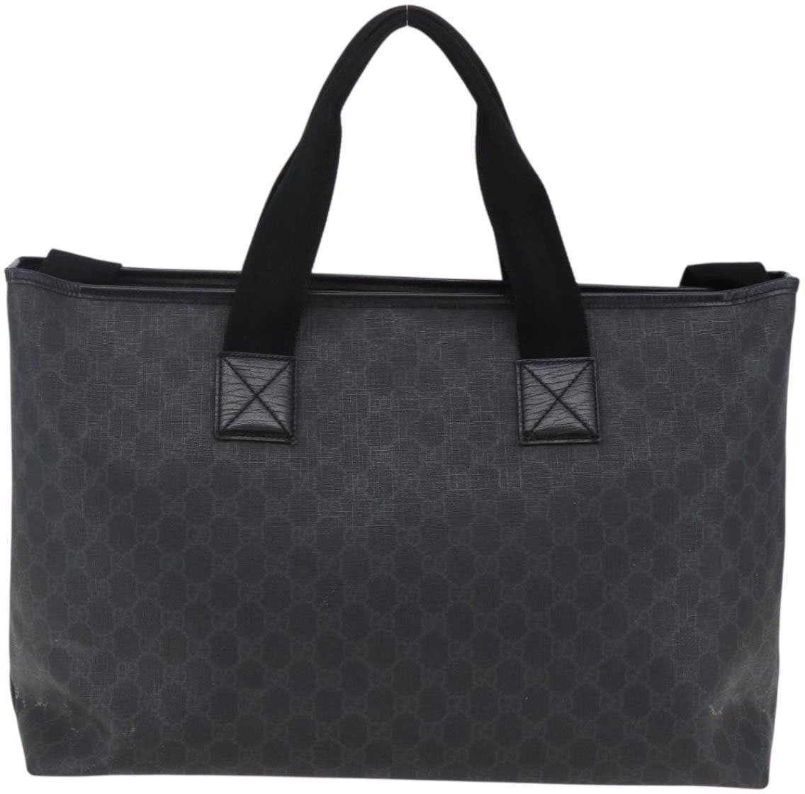 Gucci Gucci Convertible Zip Tote GG Canvas Large Zwart