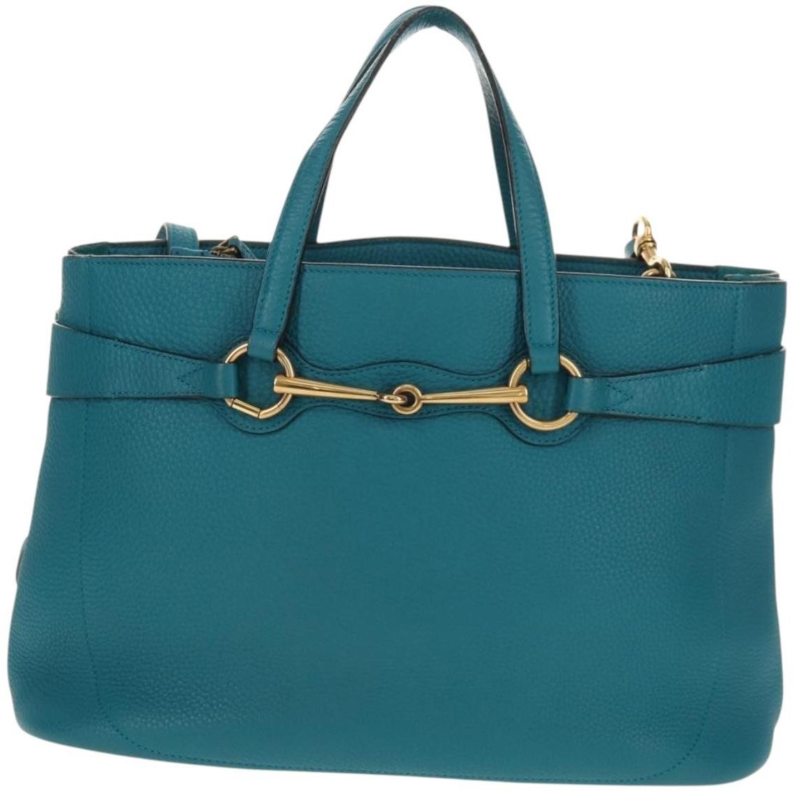 Gucci Gucci Bright Bit Convertible Tote Leather Medium Divers