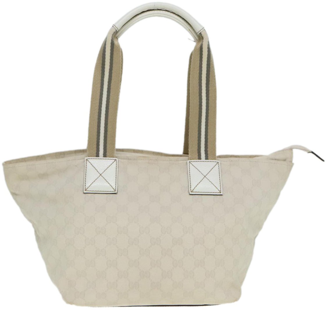 Gucci Gucci Web Zip Tote GG Canvas Large Wit