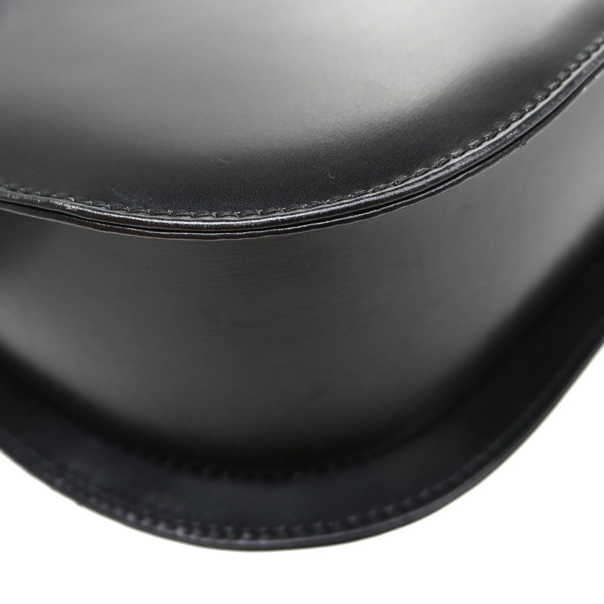 Gucci Vintage Lady Lock Flap Leather Small Zwart