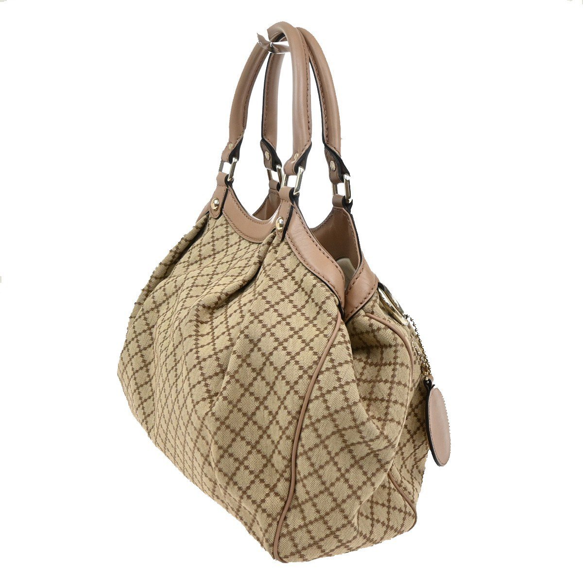 Gucci Gucci Sukey Tote Diamante Canvas Medium Bruin
