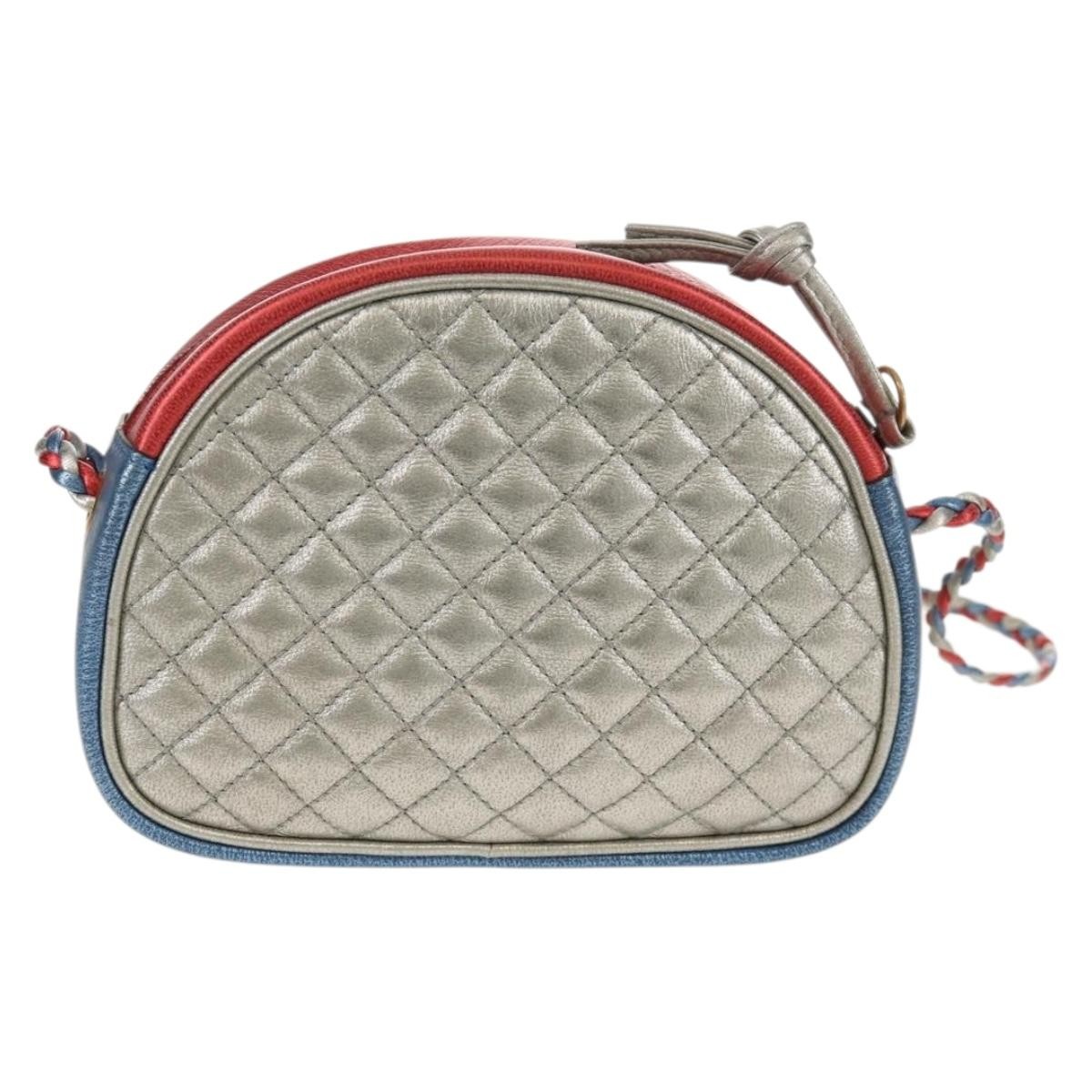 Gucci Gucci Trapuntata Camera Shoulder Bag Lambskin Blauw
