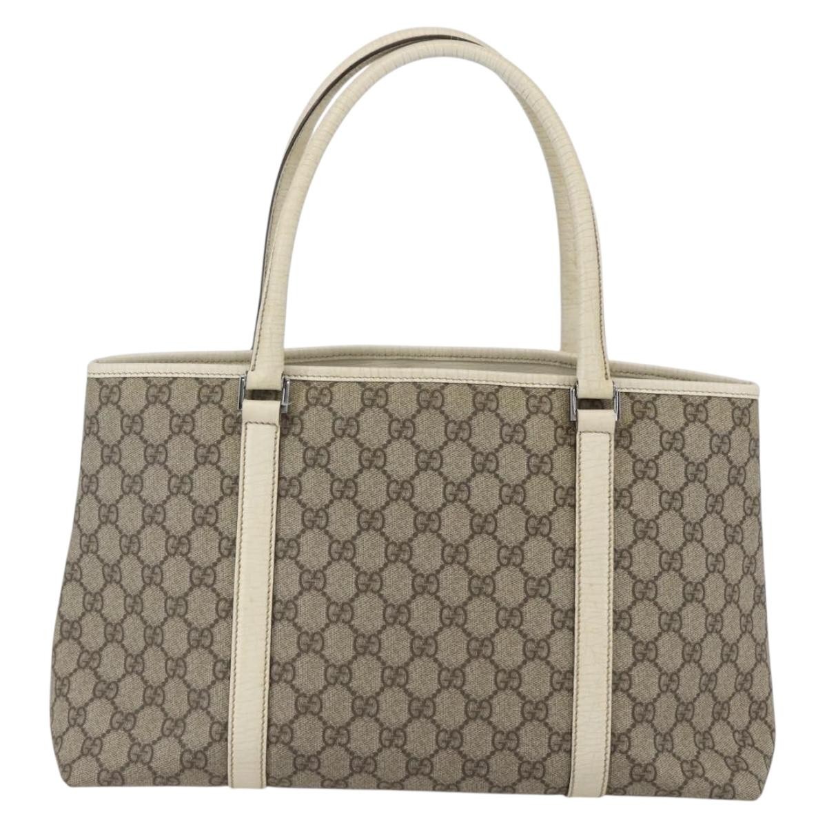 Gucci Gucci Joy Tote GG Coated Canvas with Leather Medium Bruin