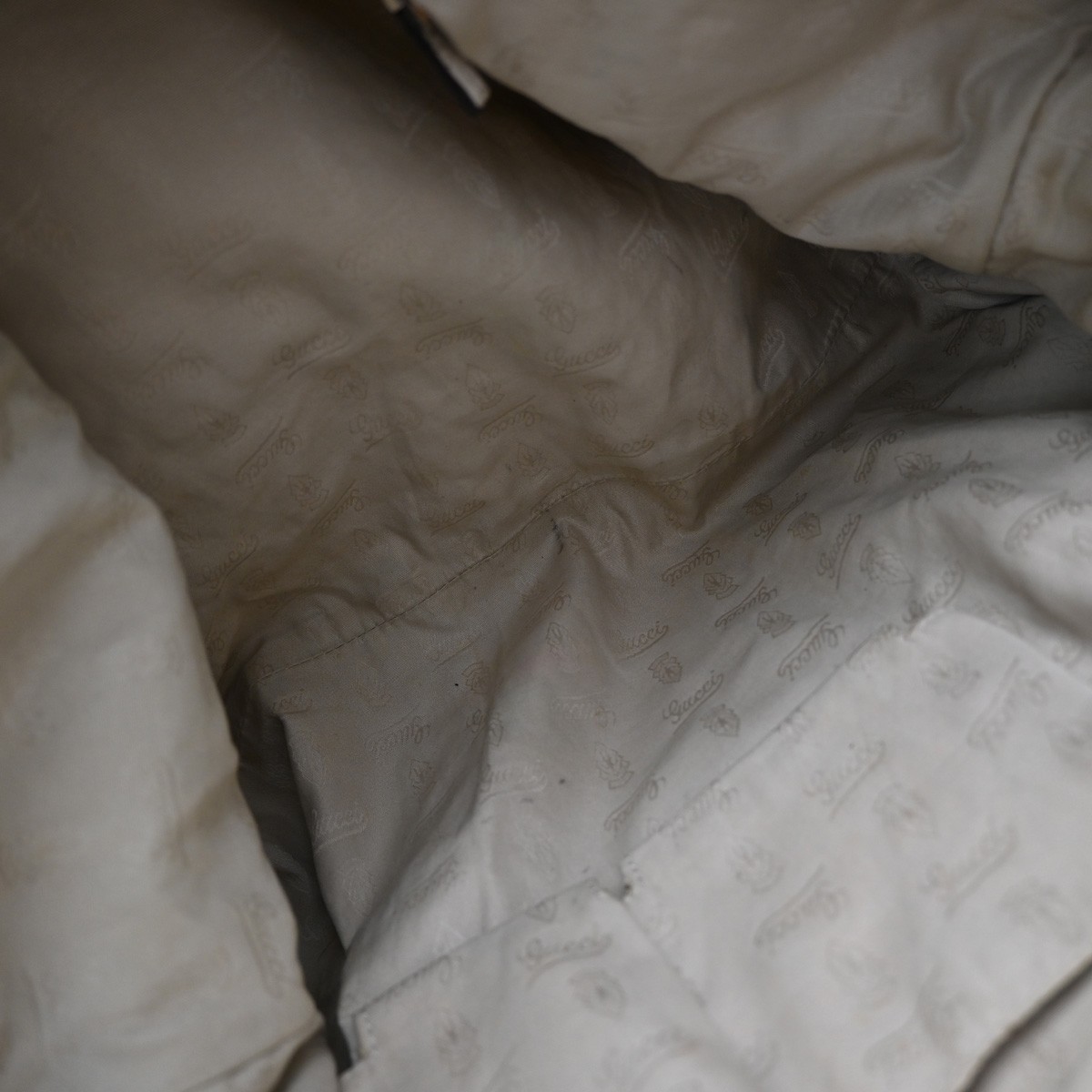 Gucci Gucci Bamboo Bar Shoulder Bag GG Canvas Large Bruin