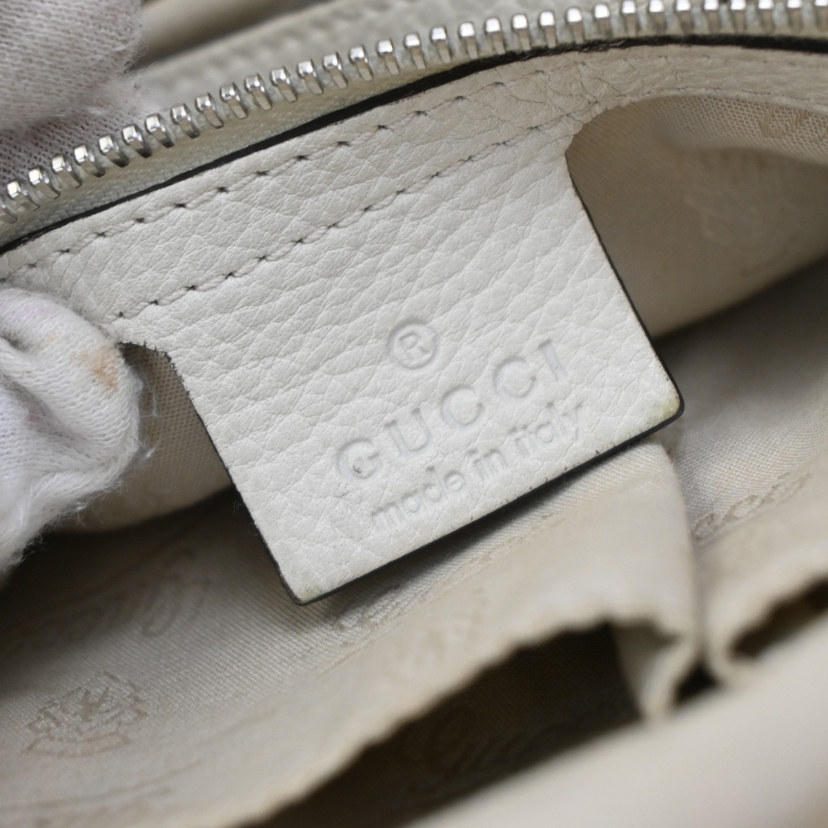 Gucci Gucci Bamboo Bar Shoulder Bag GG Canvas Large Bruin