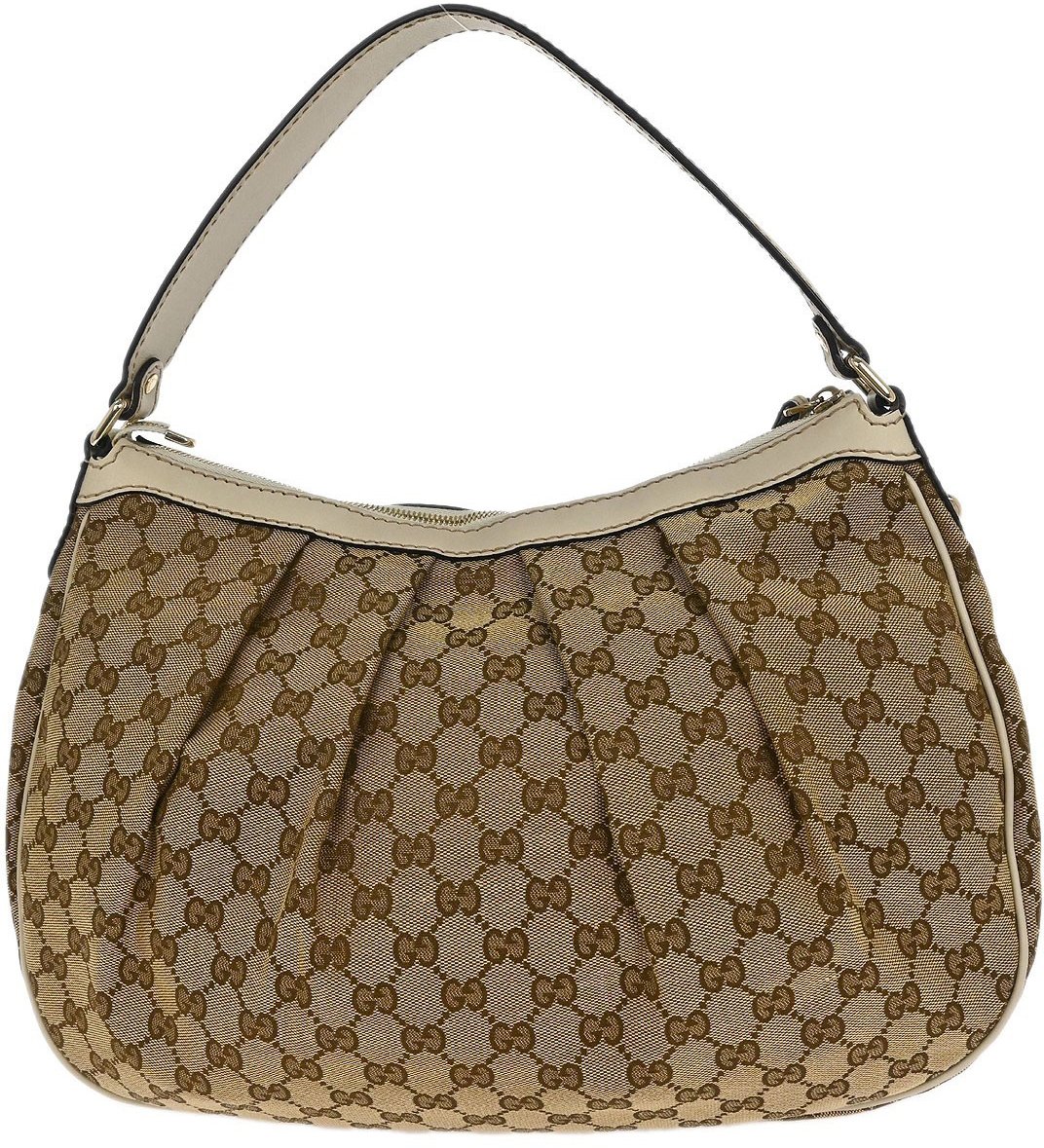 Gucci Gucci Sukey Hobo GG Canvas with Leather Medium Beige