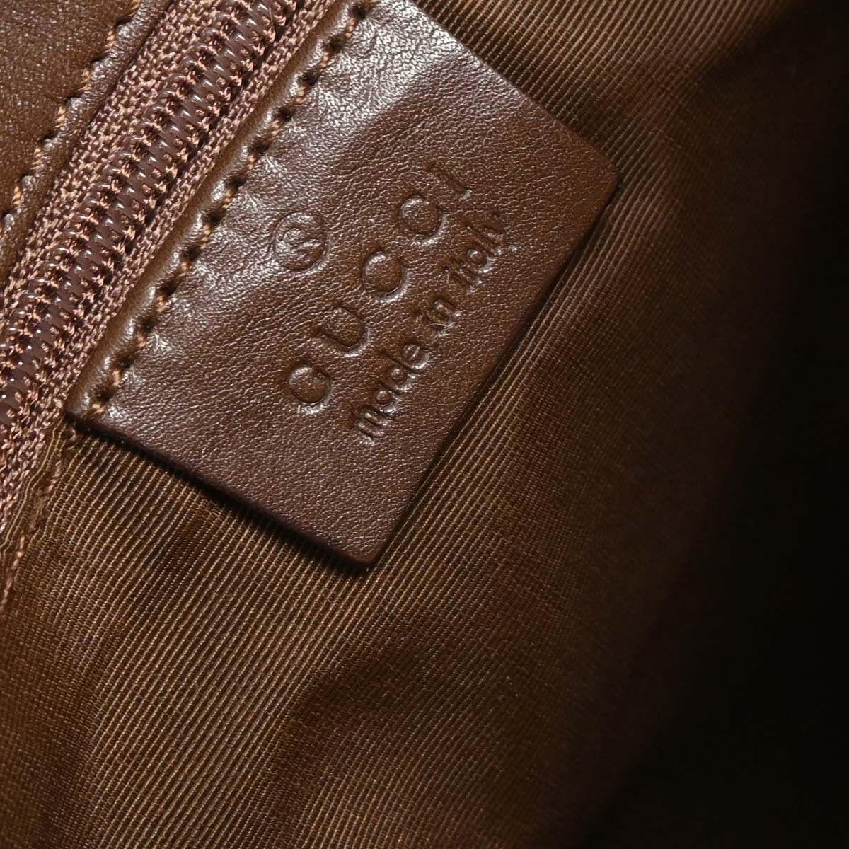 Gucci Gucci Vintage Bucket Bag Mini GG Coated Canvas Small Bruin