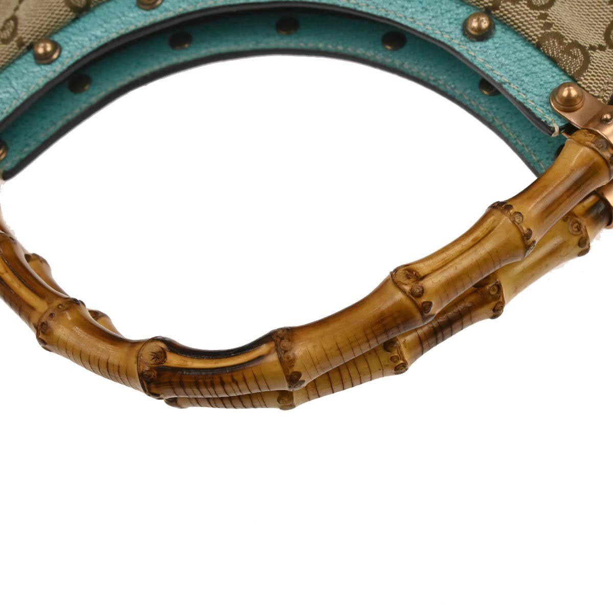 Gucci Gucci Vintage Bamboo Hobo GG Canvas Large Beige