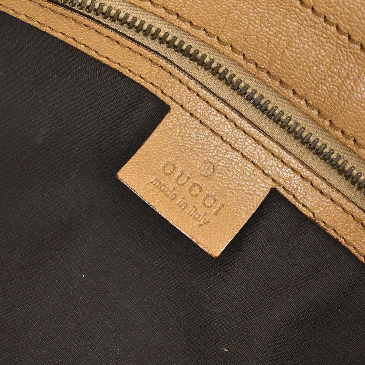 Gucci Gucci Blondie Satchel Leather Bruin