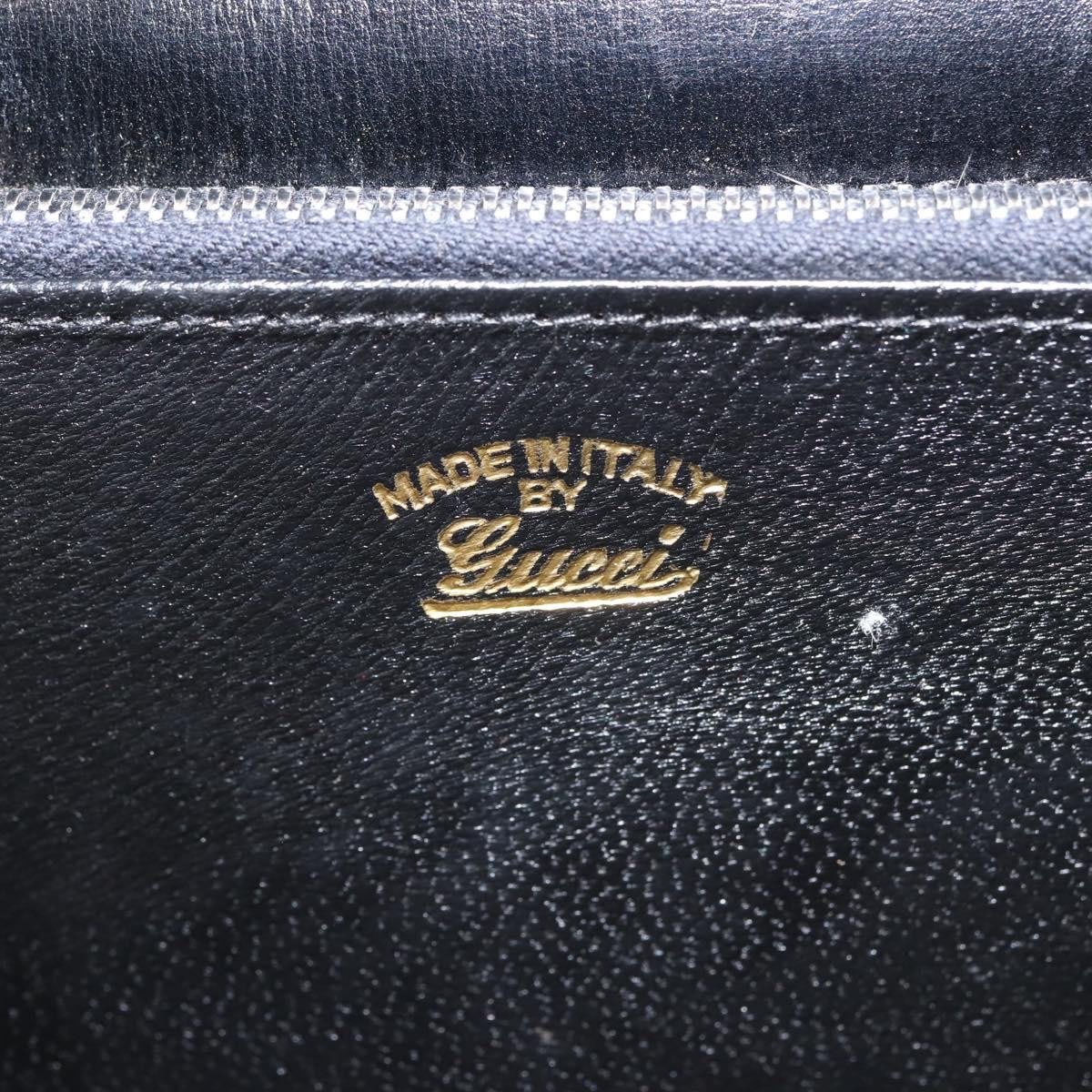 Gucci Gucci 1973 Flap Top Handle Bag Leather Medium Zwart