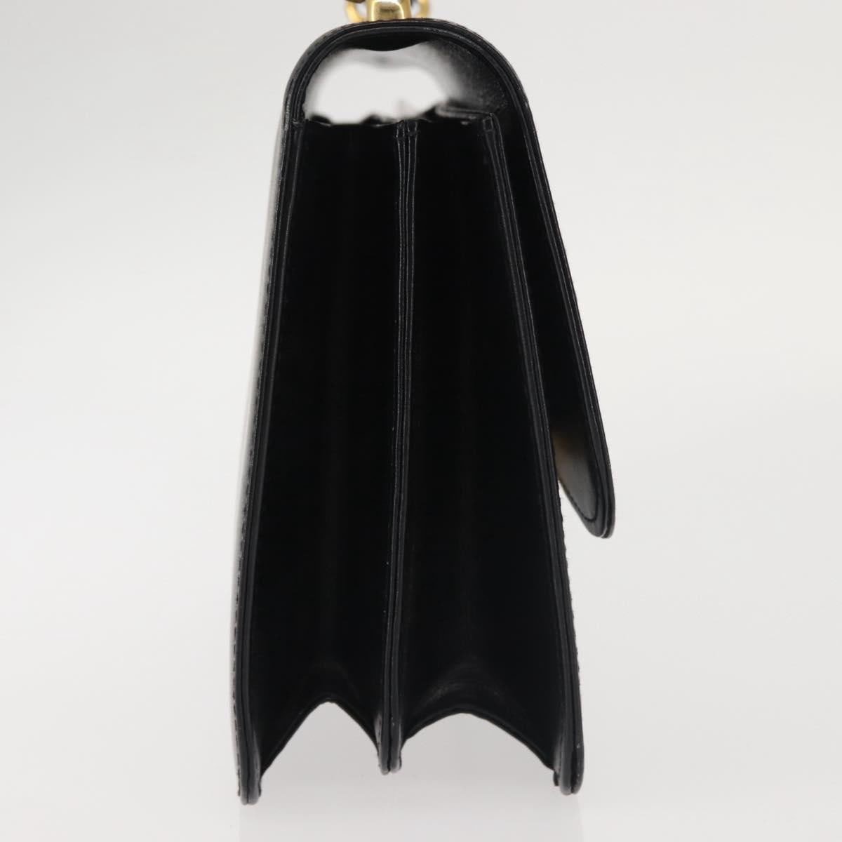 Gucci Gucci 1973 Flap Top Handle Bag Leather Medium Zwart