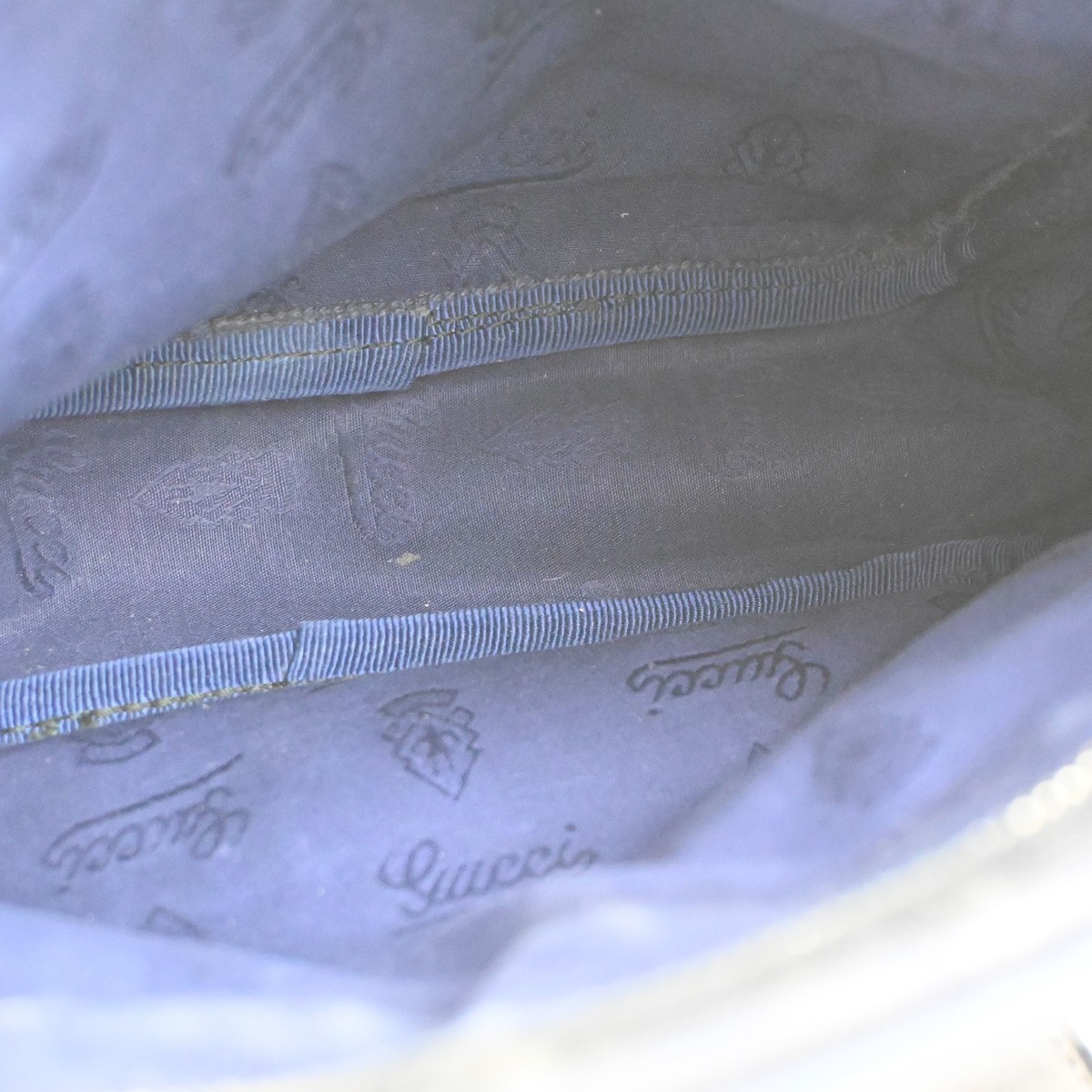 Gucci Gucci Zip Crossbody Bag GG Imprime Small Navy