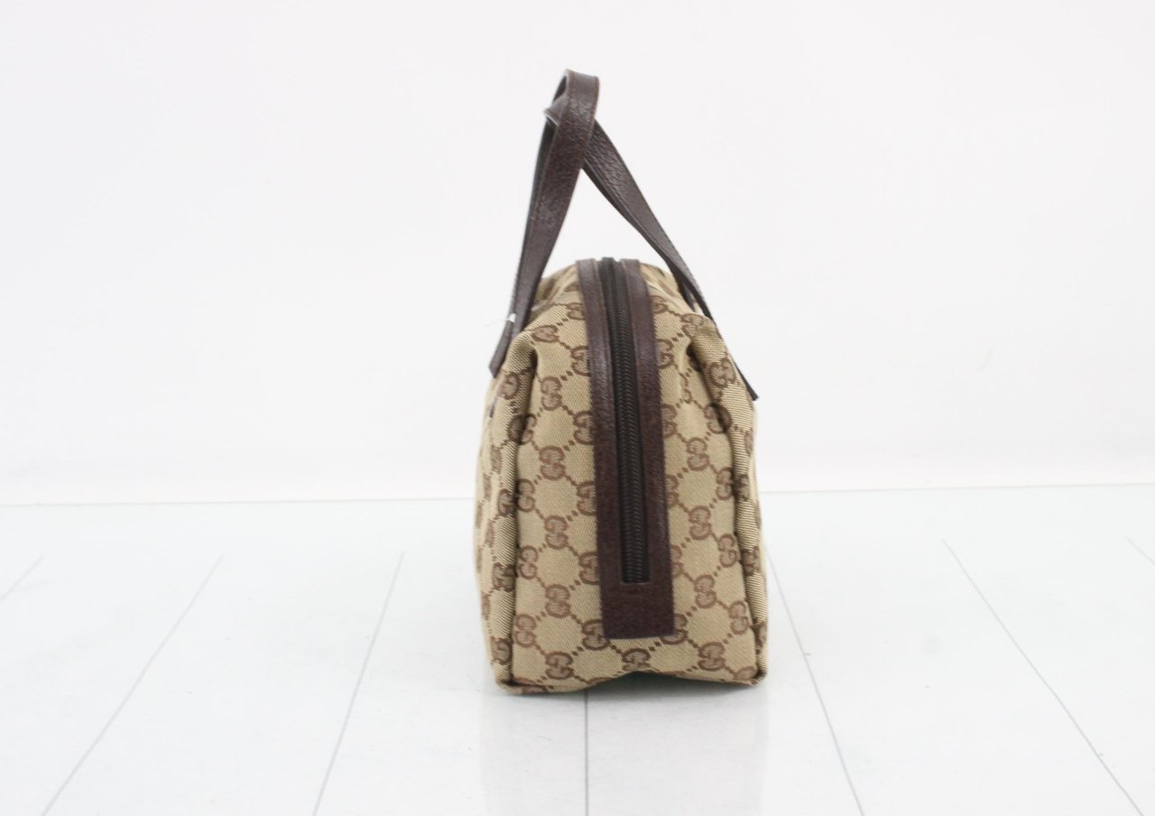 Gucci Zip Around Bowling GG Canvas Small Bruin
