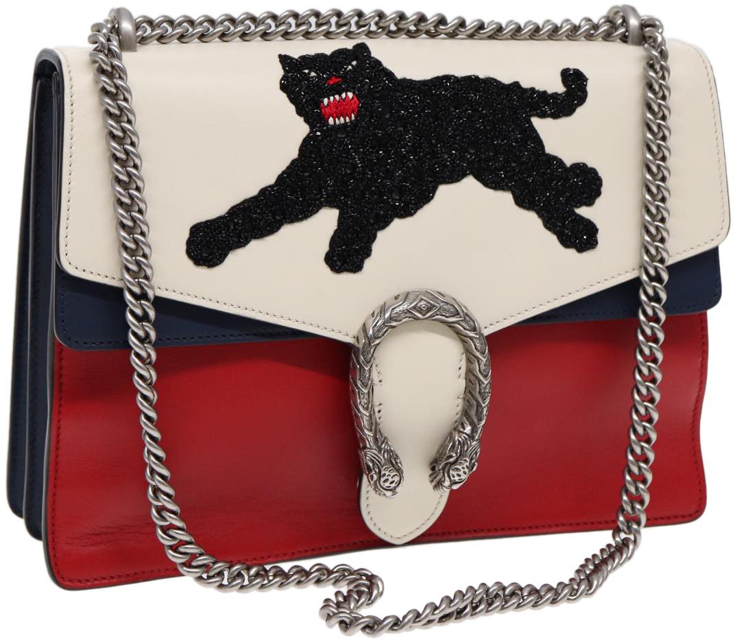 Gucci Gucci Dionysus Bag Printed Leather Small Divers