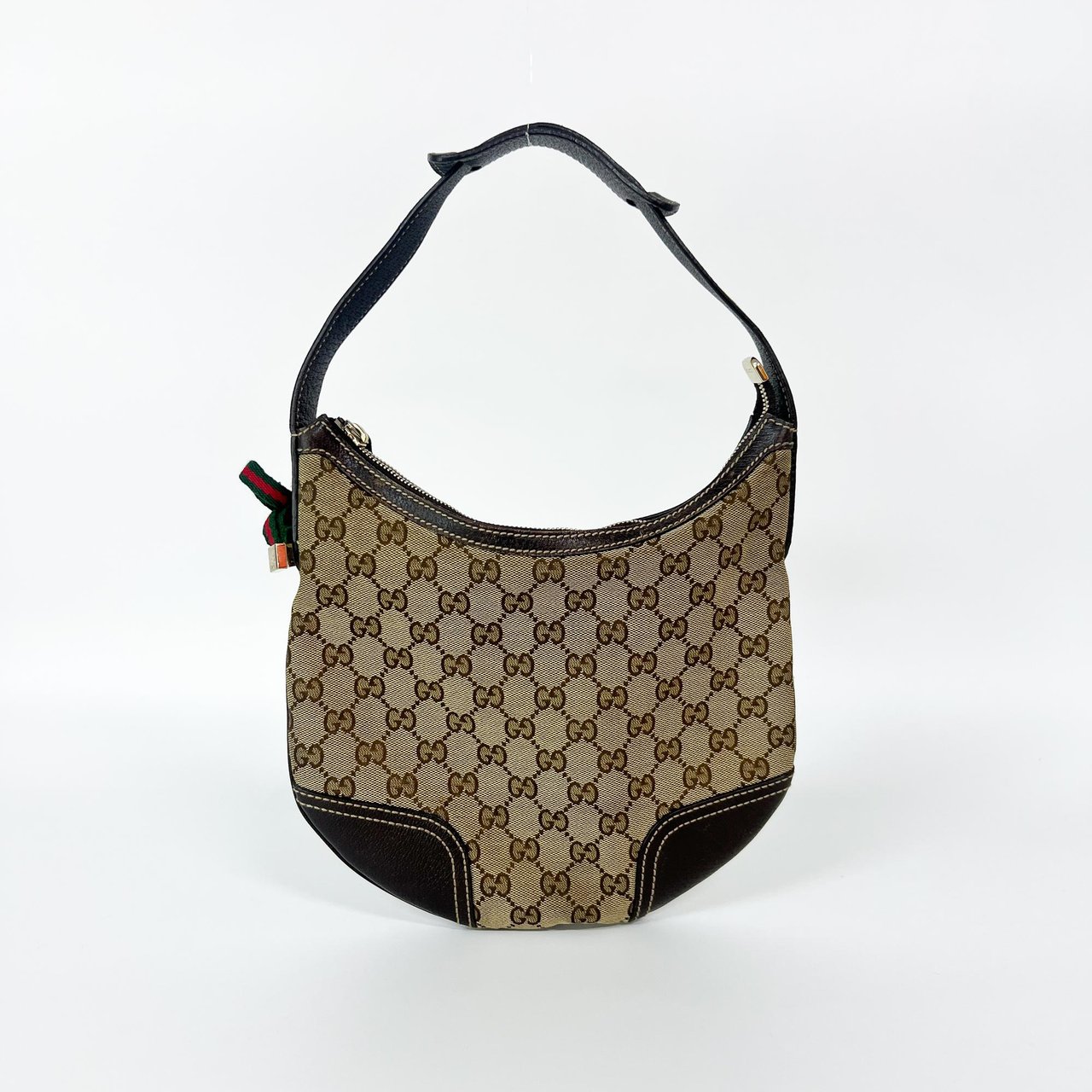 Gucci Gucci Hobo GG Canvas Large Bruin