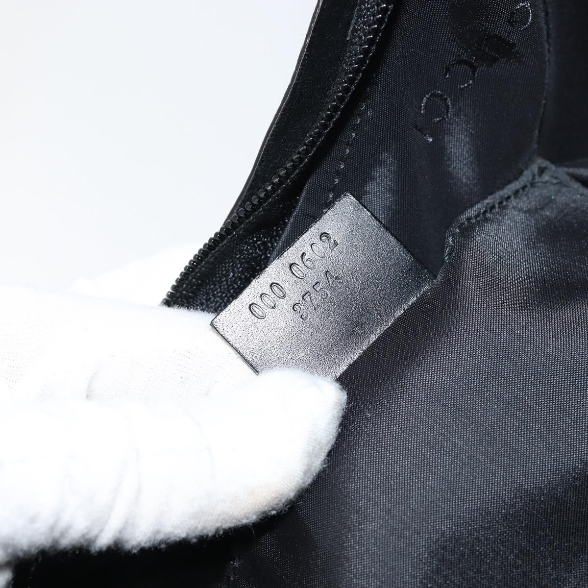 Gucci Gucci Zip Hobo Nylon Zwart