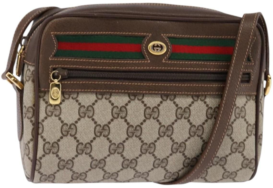 Gucci Gucci Ophidia Shoulder Bag GG Canvas Mini Beige