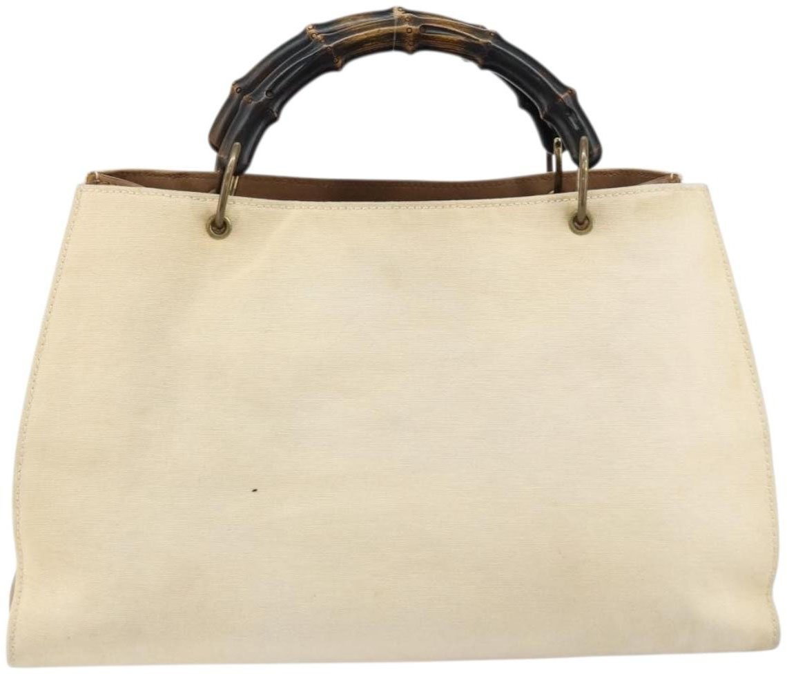 Gucci Gucci Bamboo Front Pocket Tote Canvas Divers