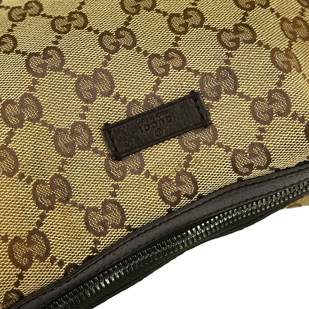 Gucci Gucci Vintage Ophidia Shoulder Bag GG Canvas Small Bruin