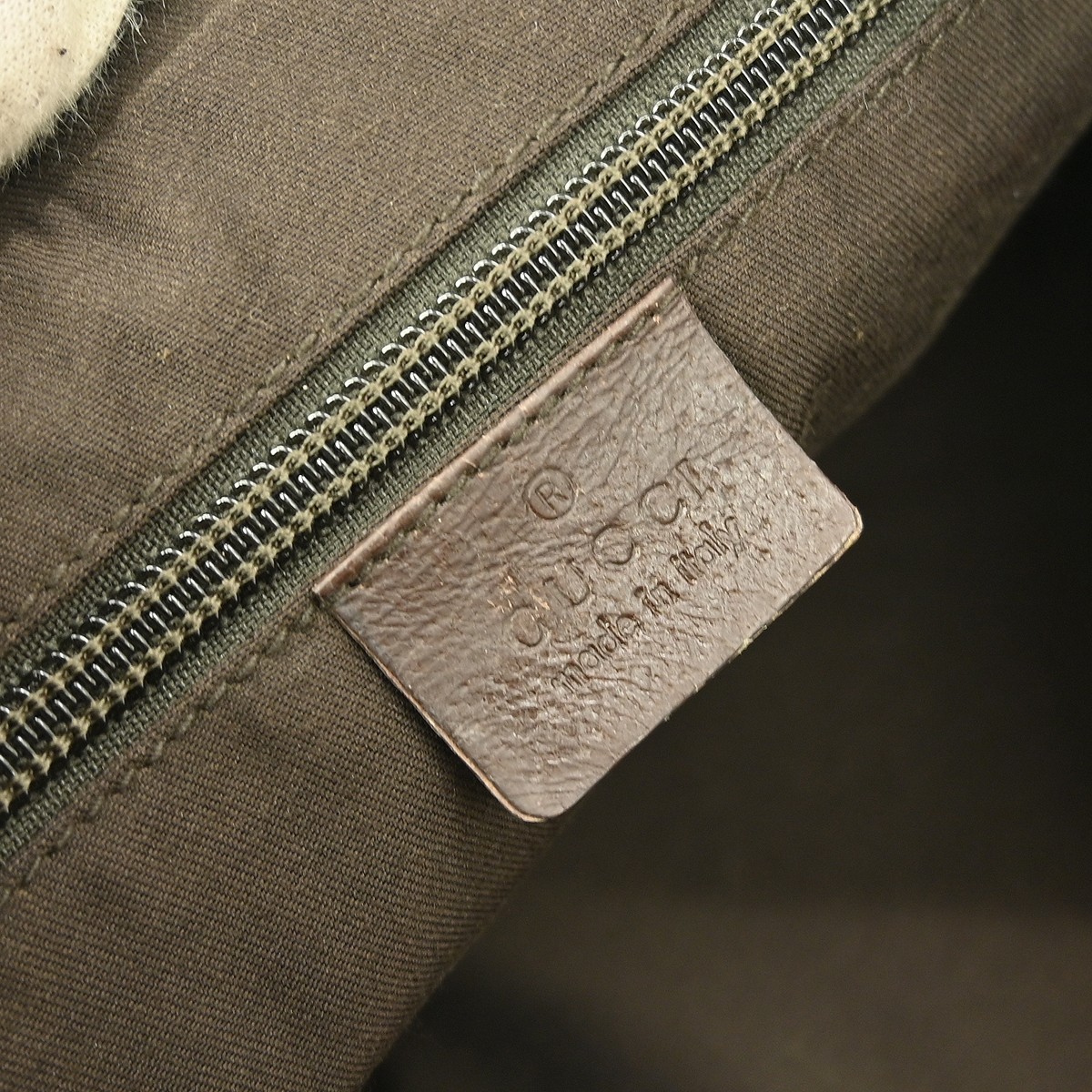 Gucci Gucci Vintage Ophidia Shoulder Bag GG Canvas Small Bruin