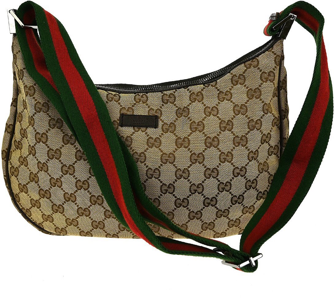 Gucci Gucci Vintage Ophidia Shoulder Bag GG Canvas Small Bruin