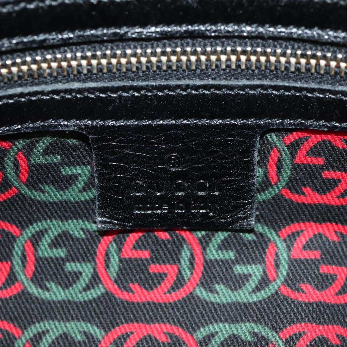 Gucci Britt Boston Duffle Leather Small Zwart