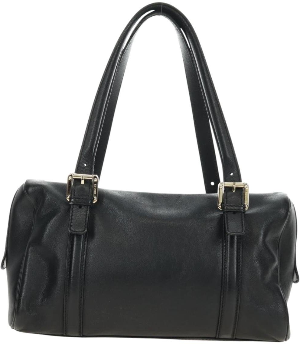 Gucci Britt Boston Duffle Leather Small Zwart