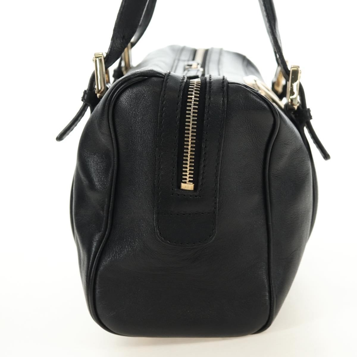 Gucci Britt Boston Duffle Leather Small Zwart