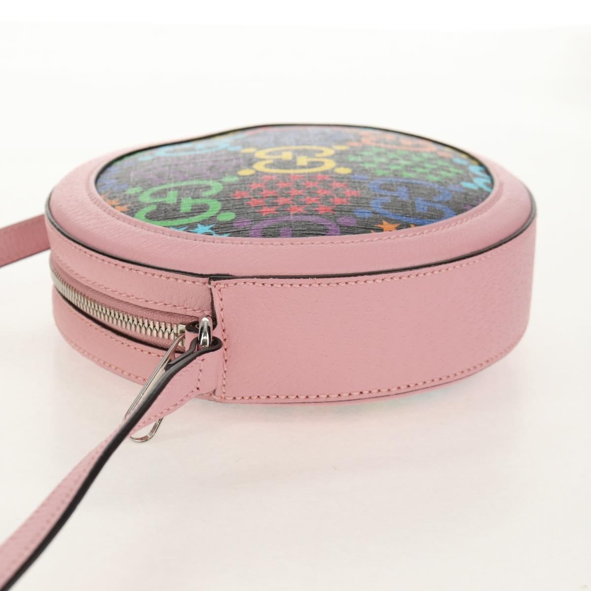 Gucci Round Shoulder Bag Psychedelic Print GG Coated Canvas Divers
