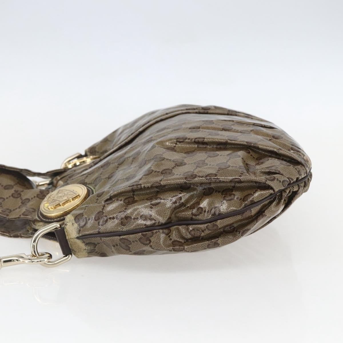 Gucci Gucci Hysteria Convertible Top Handle Bag GG Coated Canvas Large Beige