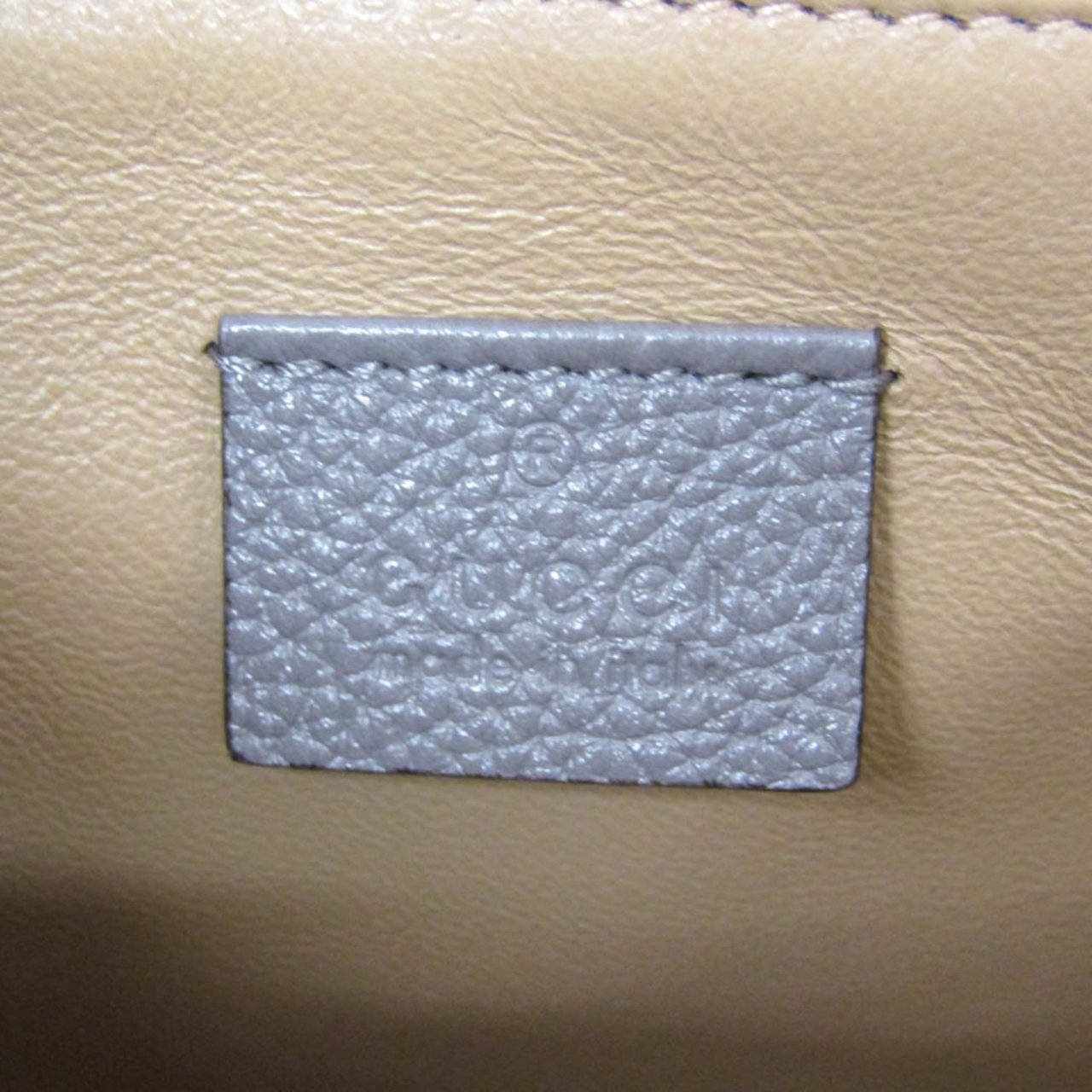 Gucci Zumi Top Handle Leather Medium Grijs
