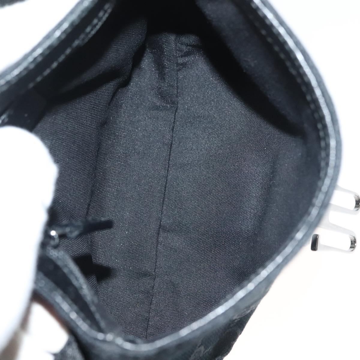 Gucci Gucci Buckle Belt Bag GG Canvas Mini Zwart