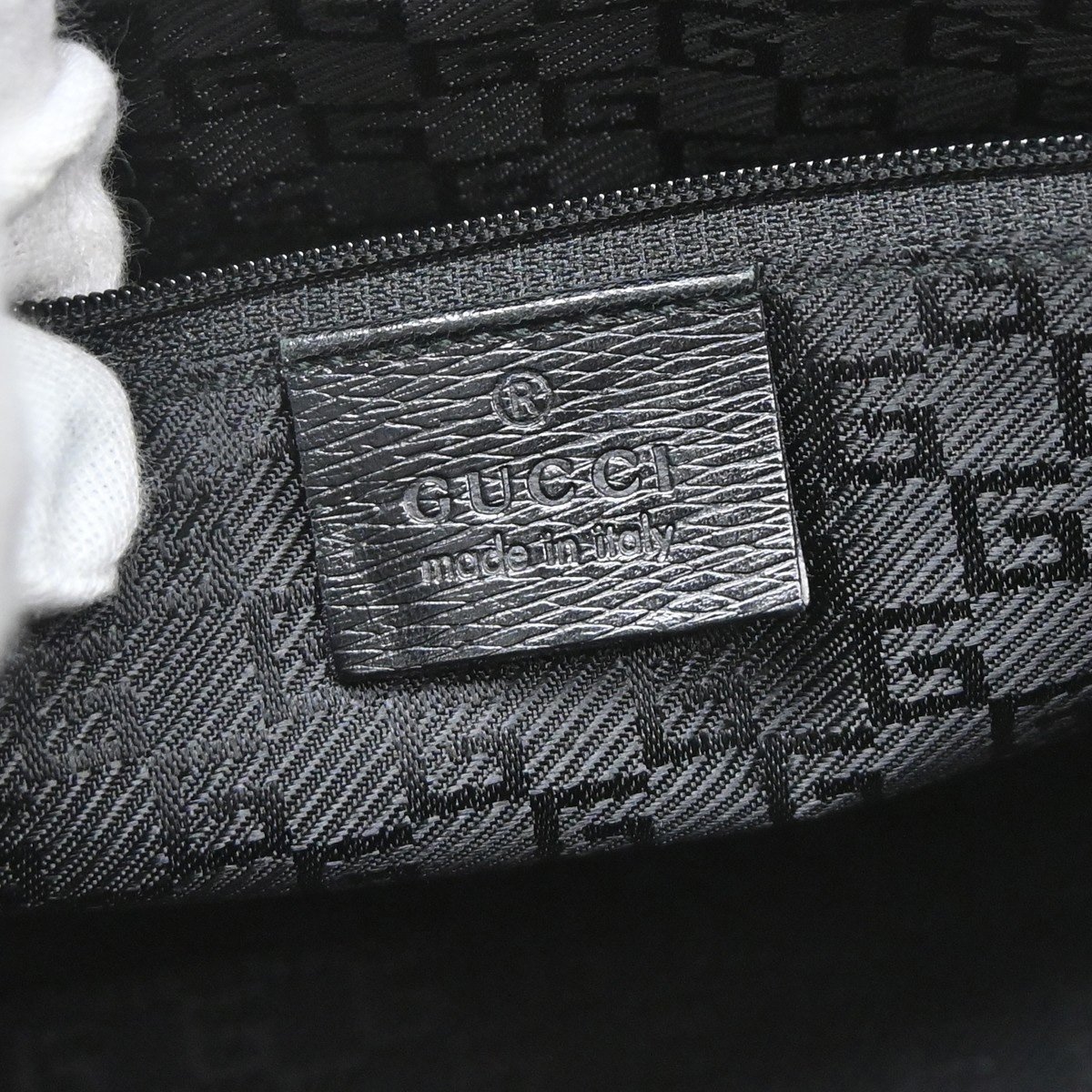Gucci Vintage Jackie Leather Zwart