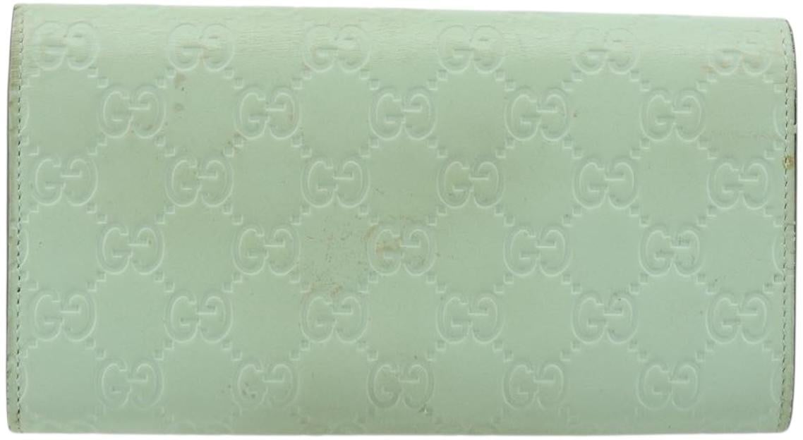 Gucci Gucci Guccissima Wallet Motif GG Groen