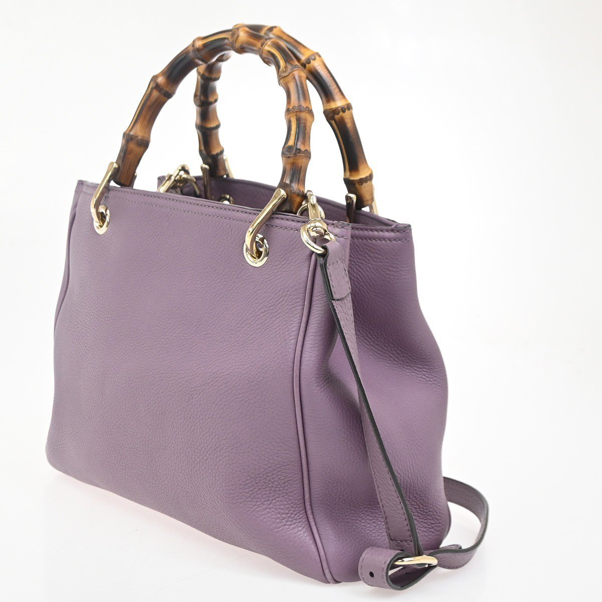 Gucci Gucci Bamboo Shopper Tote Leather Small Roze