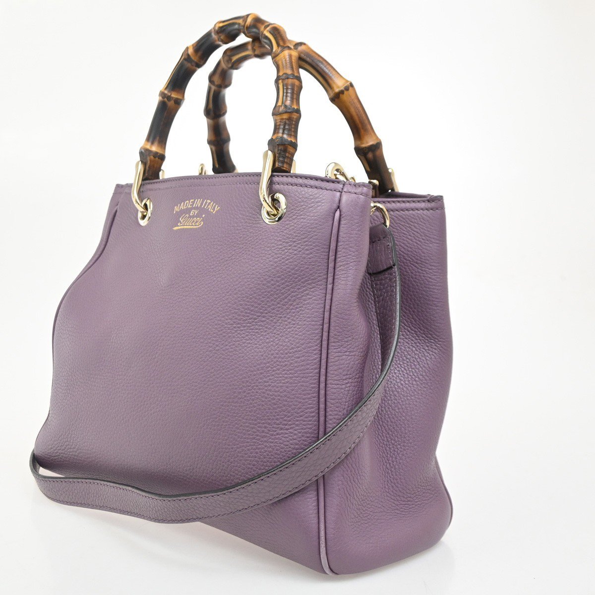 Gucci Gucci Bamboo Shopper Tote Leather Small Roze