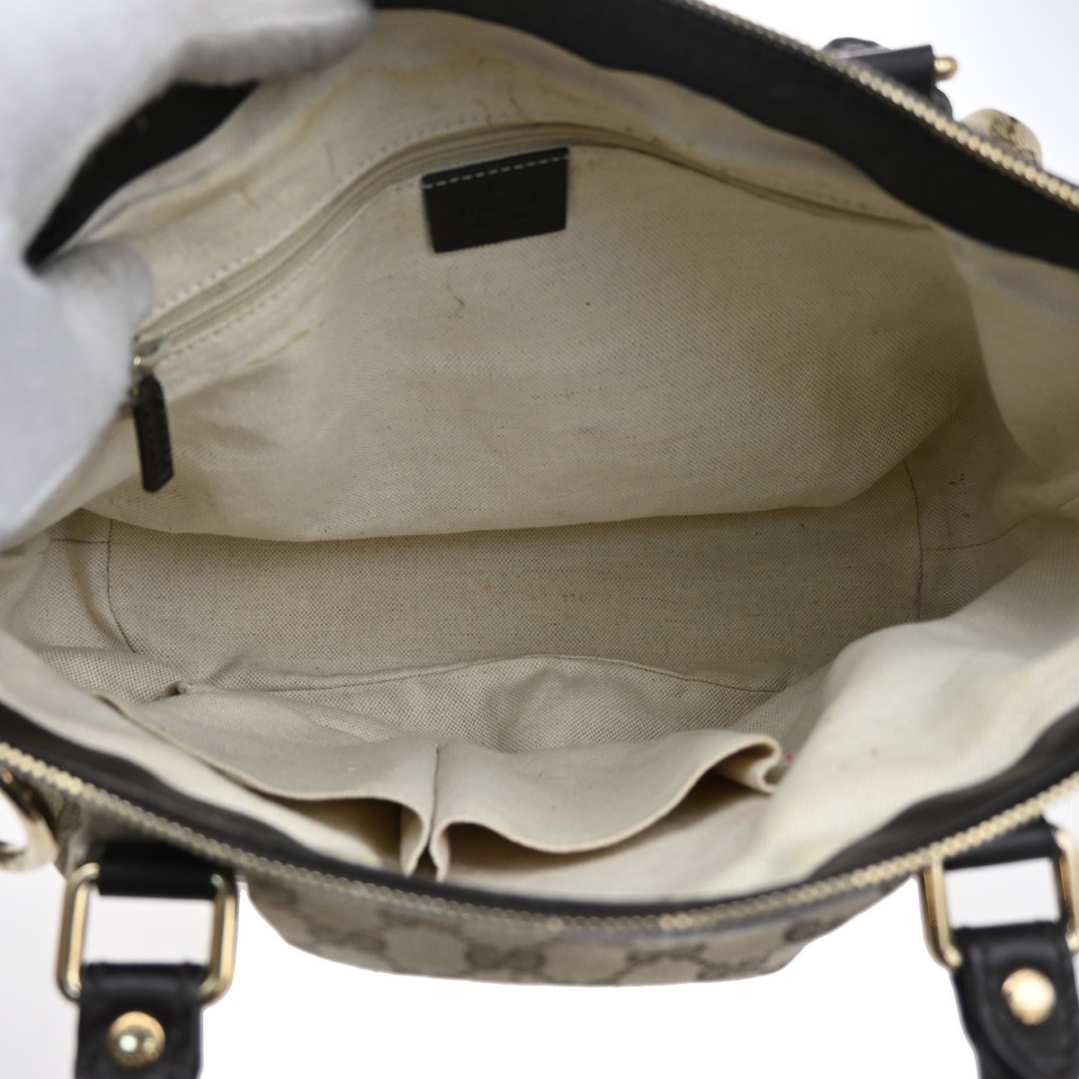 Gucci Gucci Sukey Top Handle Tote GG Canvas Medium Bruin