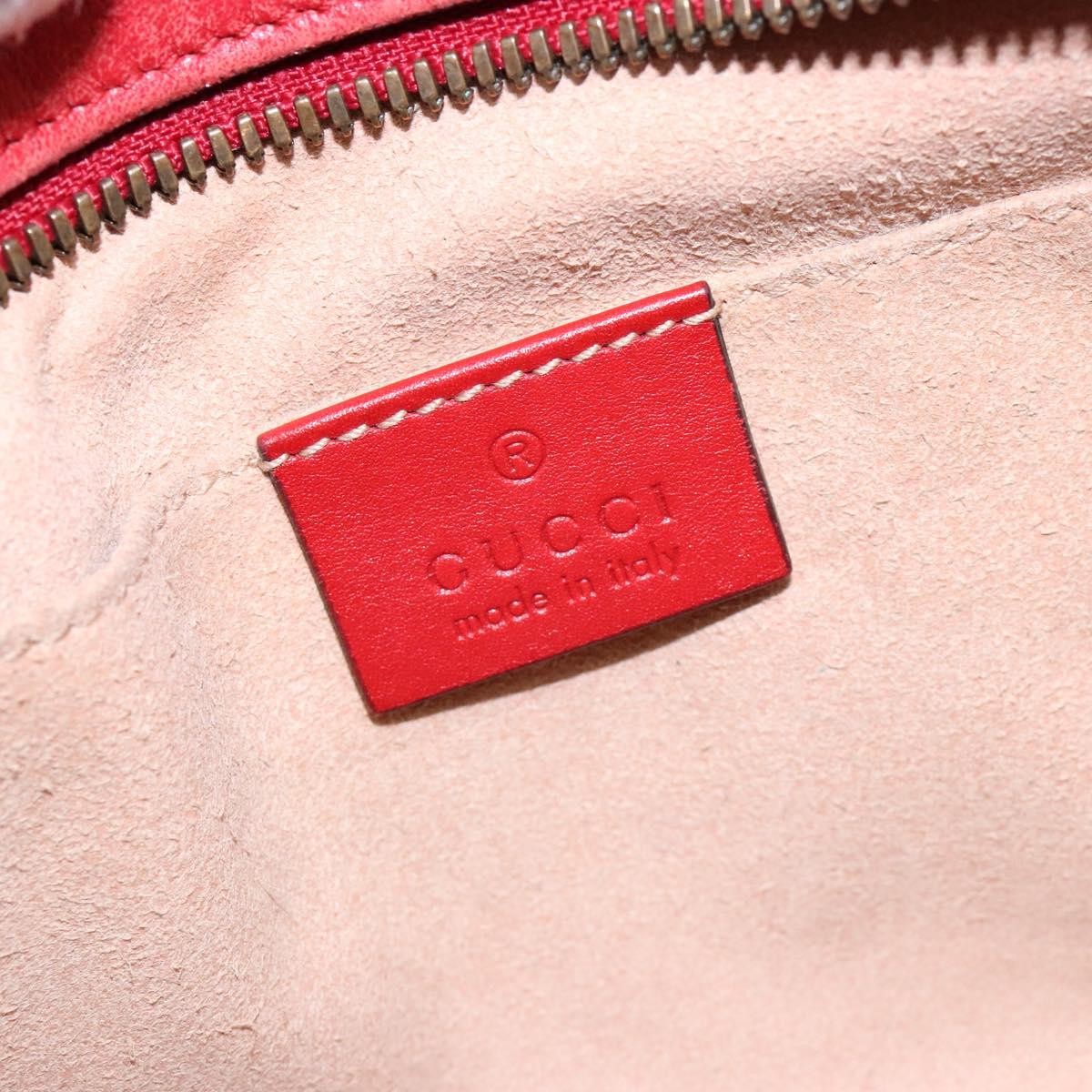 Gucci Gucci GG Marmont Triple Zip Chain Bag Matelasse Leather Mini Rood