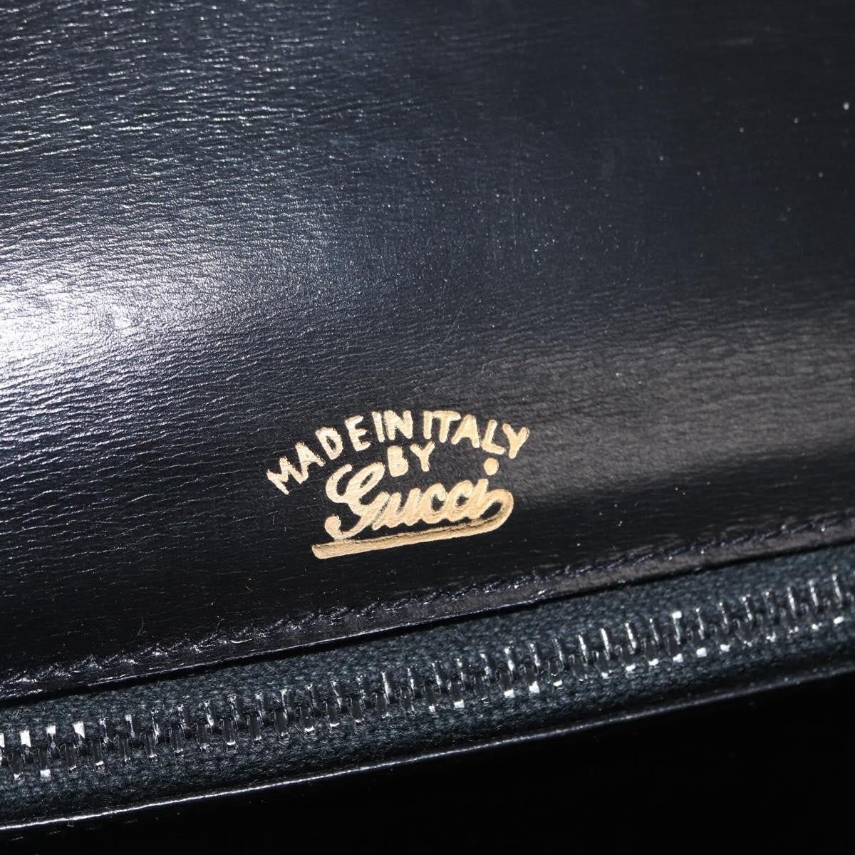 Gucci Gucci Horsebit Web Shoulder Bag Leather Zwart